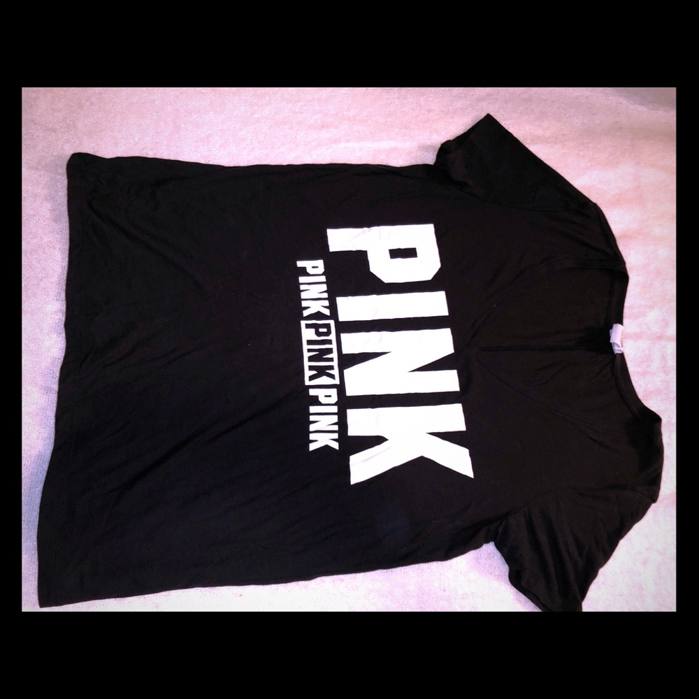Pink V neck shirt